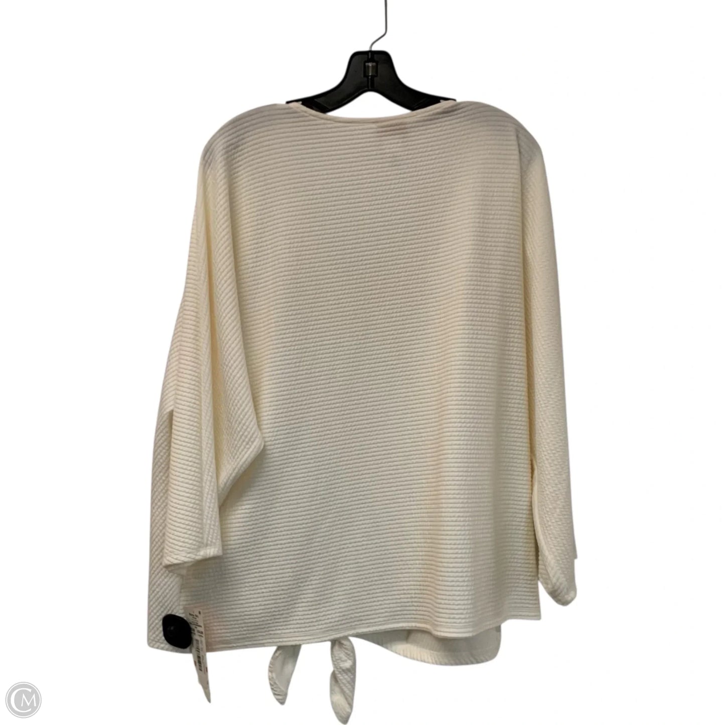 Top 3/4 Sleeve By Ruby Rd In Ivory, Size: 3x