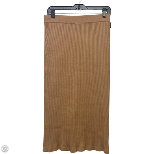 Skirt Maxi By English Factory In Brown, Size: L