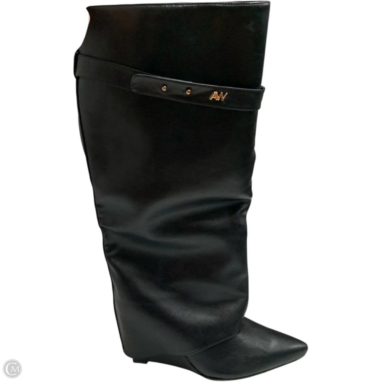 Boots Knee Heels By azalea wang In Black, Size: 13