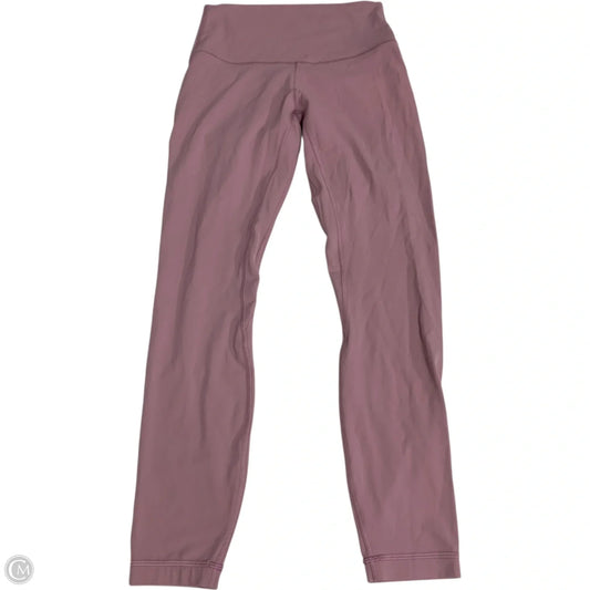 Athletic Leggings By Lululemon In Pink, Size: S