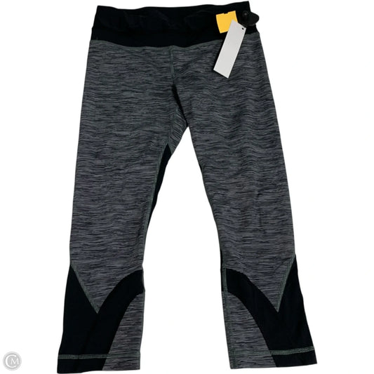 Athletic Leggings Capris By Lululemon In Black & Grey, Size: S