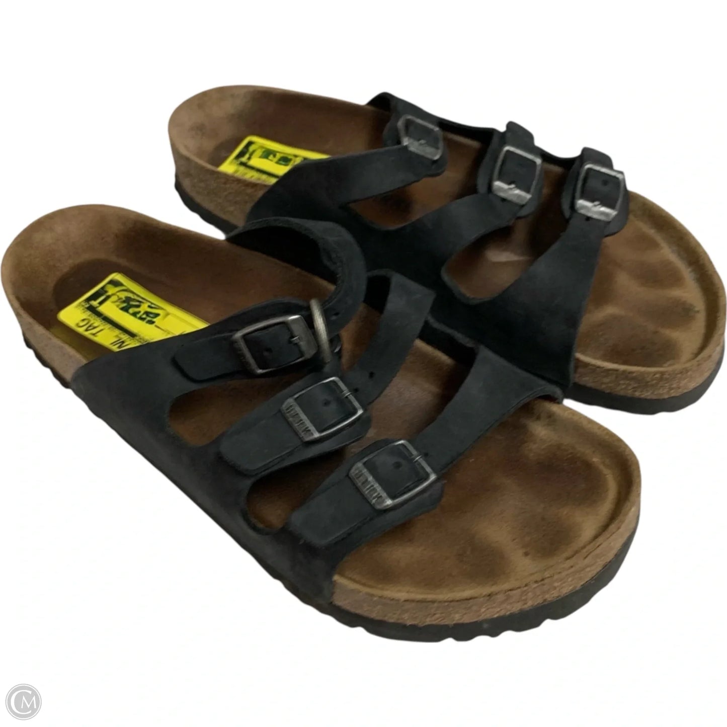 Sandals Flats By Birkenstock In Black, Size: 7