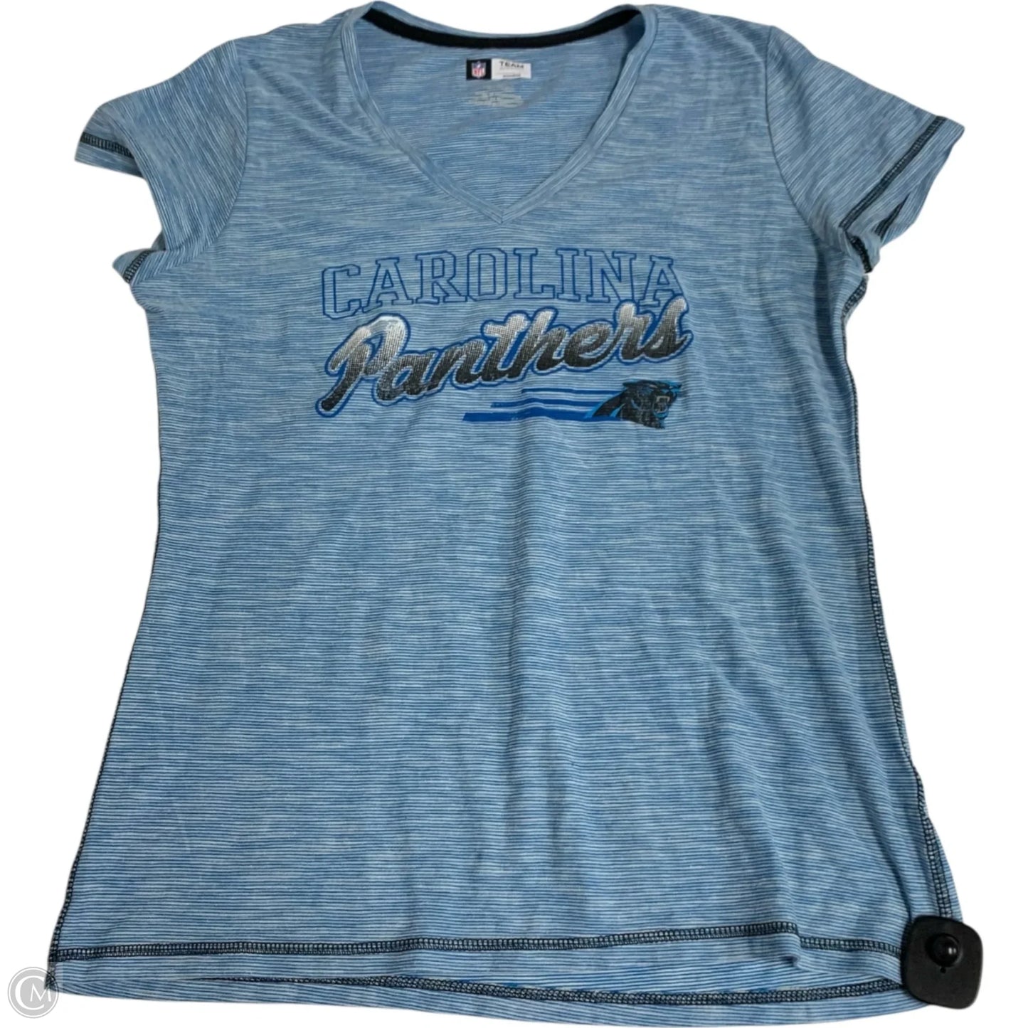 Athletic Top Short Sleeve By Nfl In Blue, Size: Xl