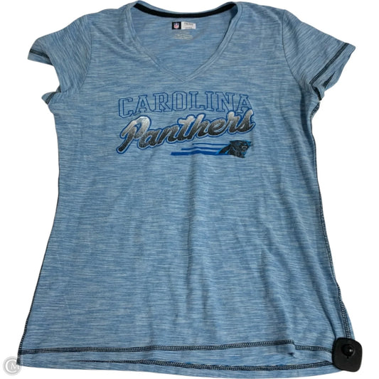 Athletic Top Short Sleeve By Nfl In Blue, Size: Xl