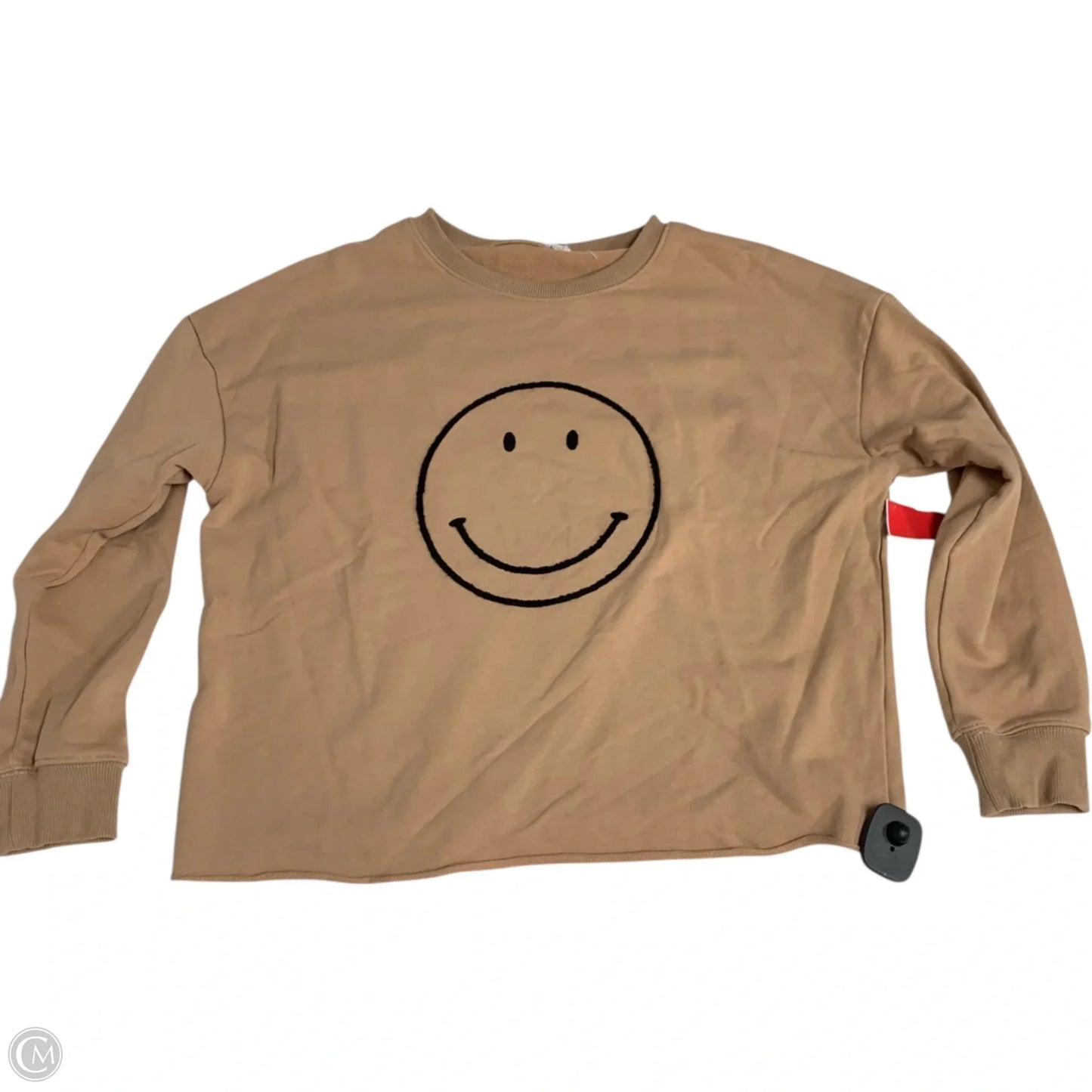 Sweatshirt Crewneck By Newbury Kustom In Tan, Size: S