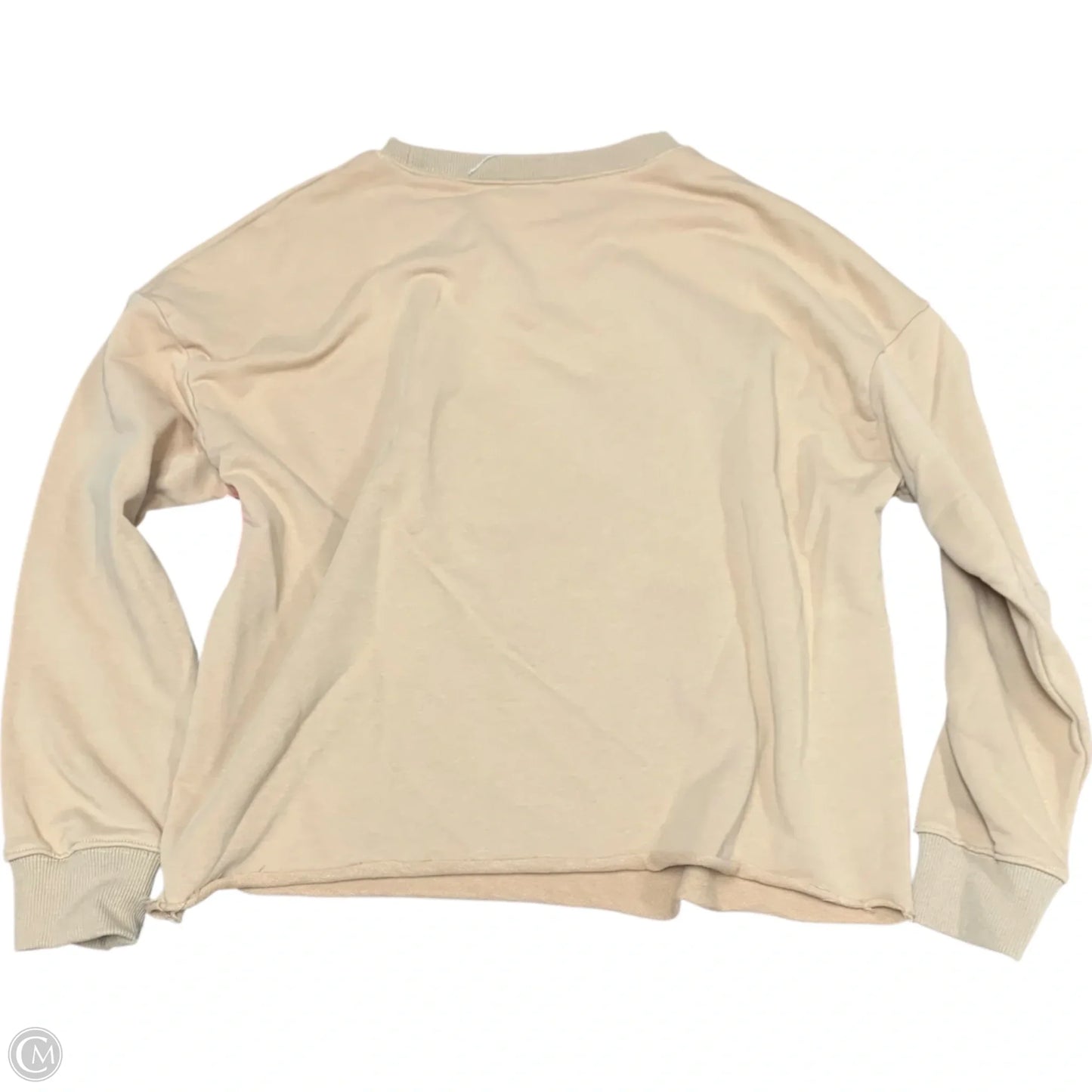 Sweatshirt Crewneck By Newbury Kustom In Tan, Size: S