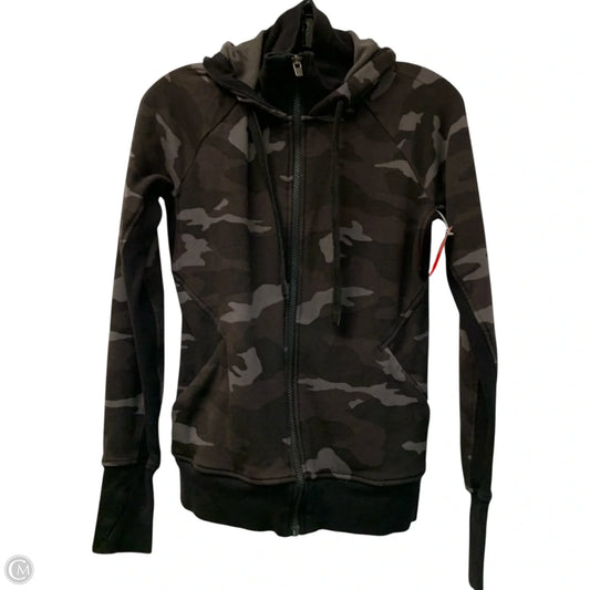 Athletic Jacket By Athleta In Camouflage Print, Size: Xs