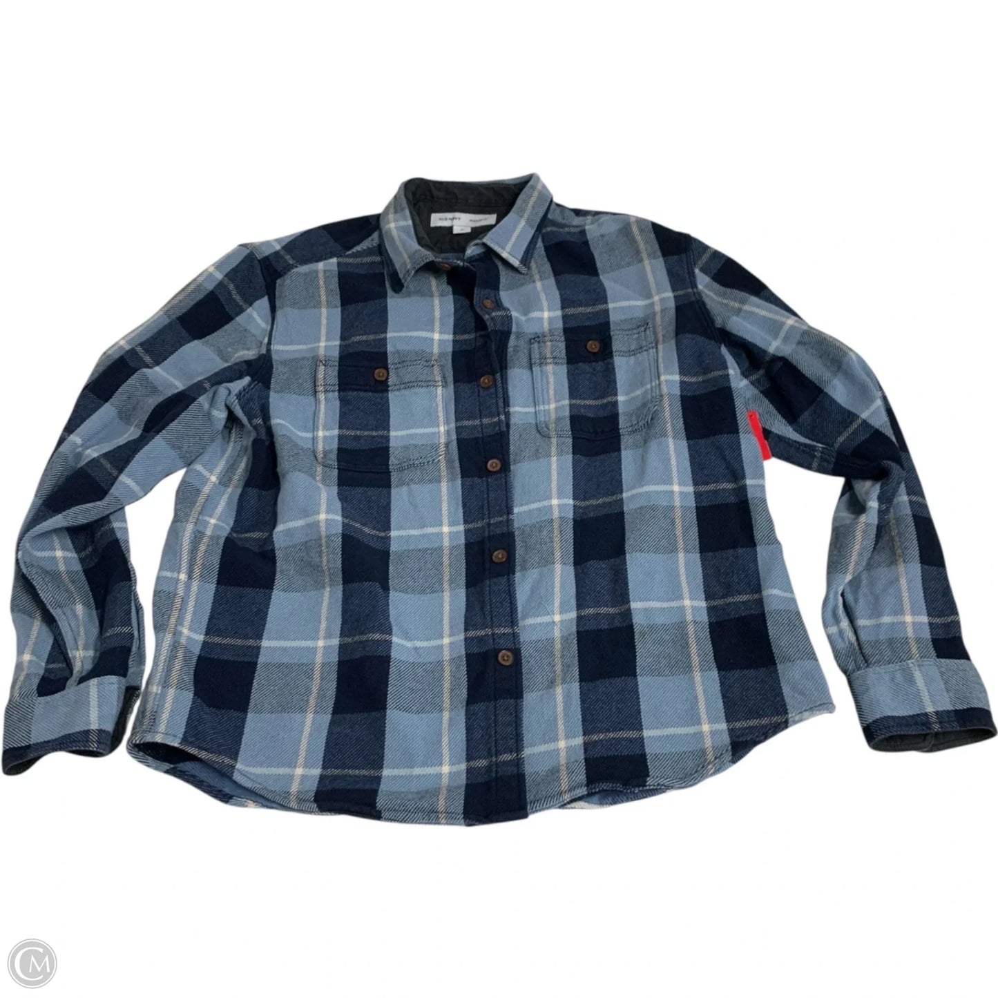 Jacket Shirt By Old Navy In Blue, Size: Xl