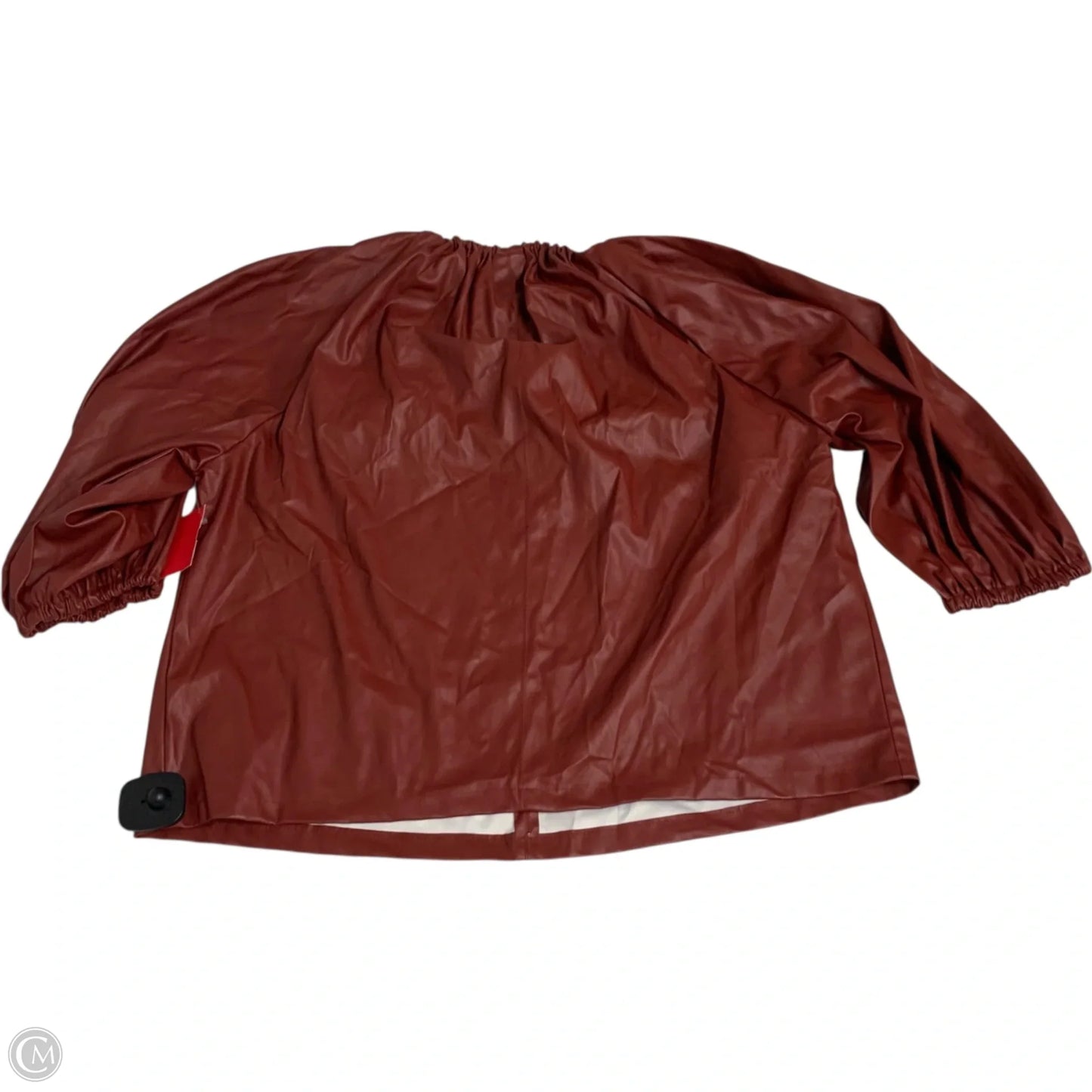 Top 3/4 Sleeve By Who What Wear In Red, Size: M