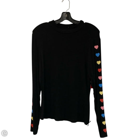 Top Long Sleeve In Black, Size: 1x