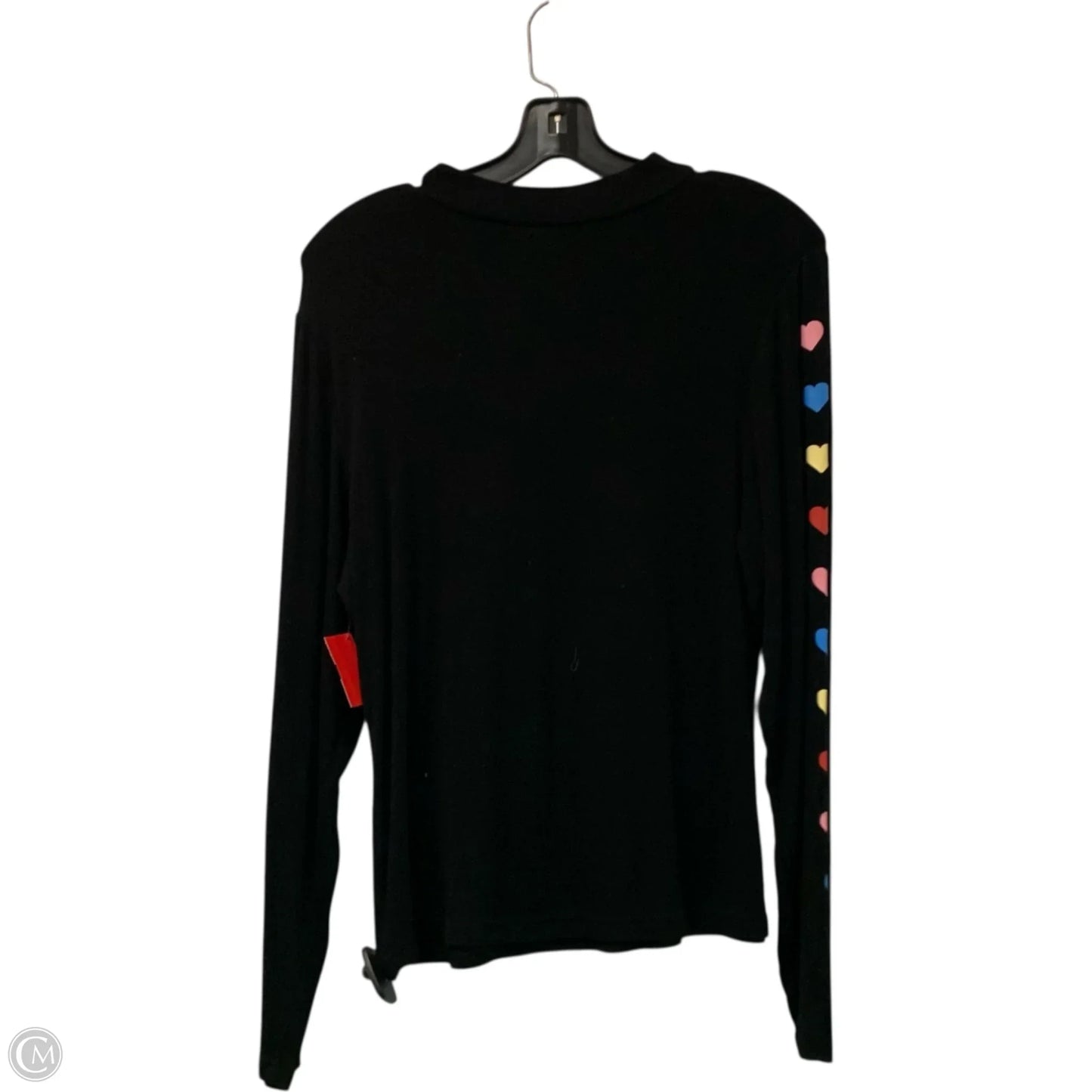 Top Long Sleeve In Black, Size: 1x