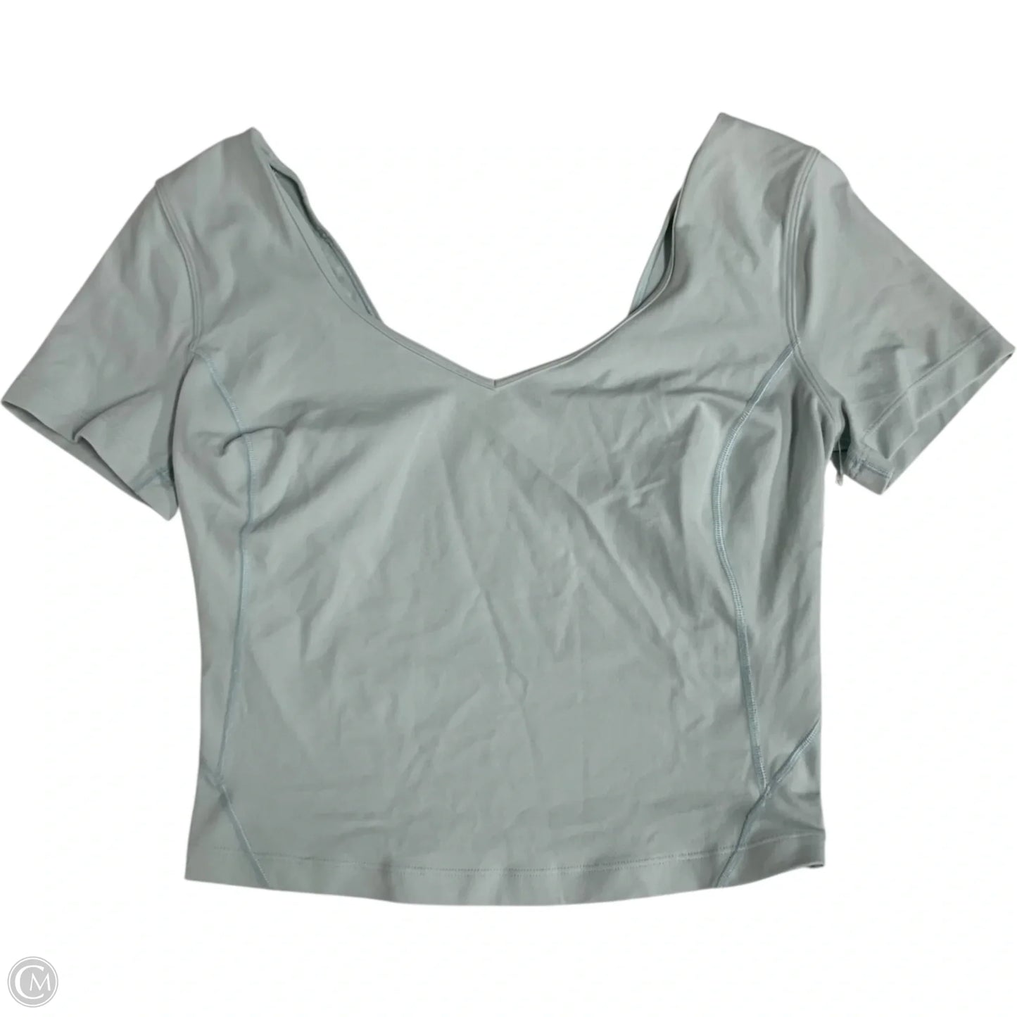 Athletic Top Short Sleeve By Lululemon In Blue, Size: S