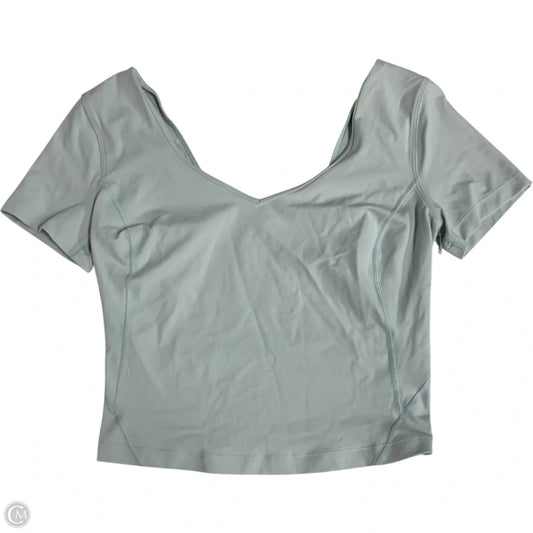 Athletic Top Short Sleeve By Lululemon In Blue, Size: S