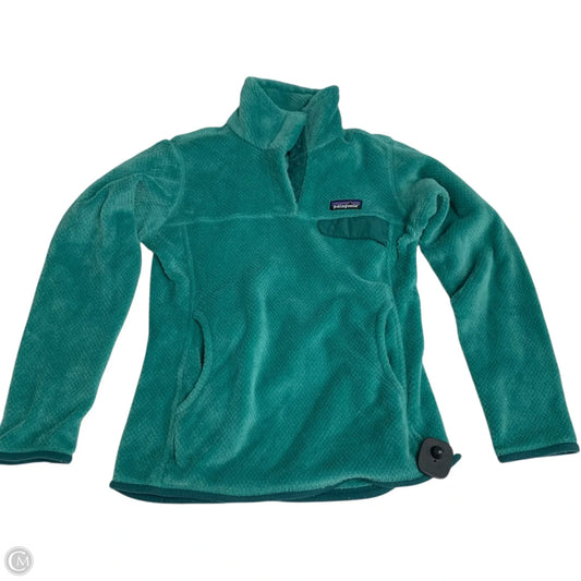 Sweatshirt Collar By Patagonia In Green, Size: Xs