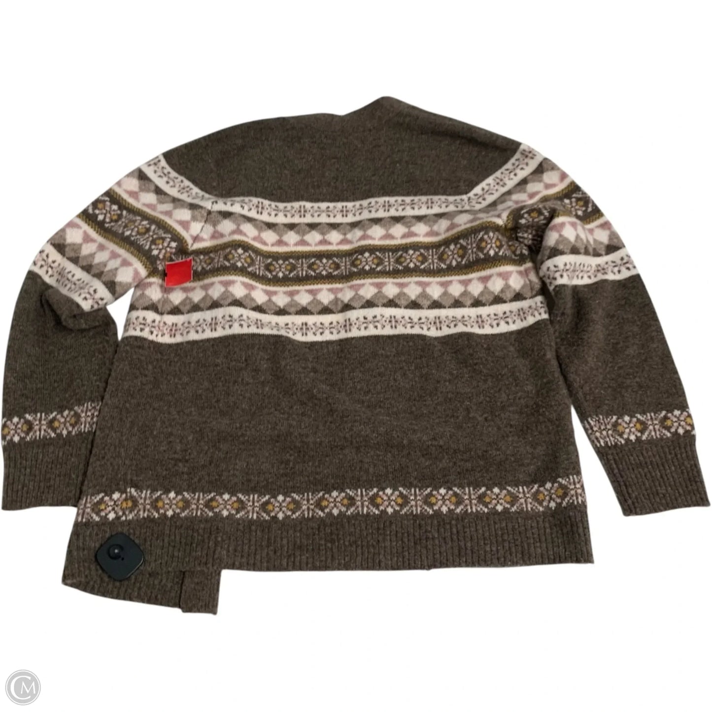 Sweater Cardigan By Croft & Barrow In Brown, Size: M