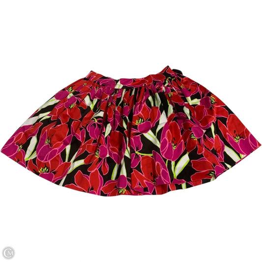 Skirt Designer By Kate Spade In Pink & Red, Size: M