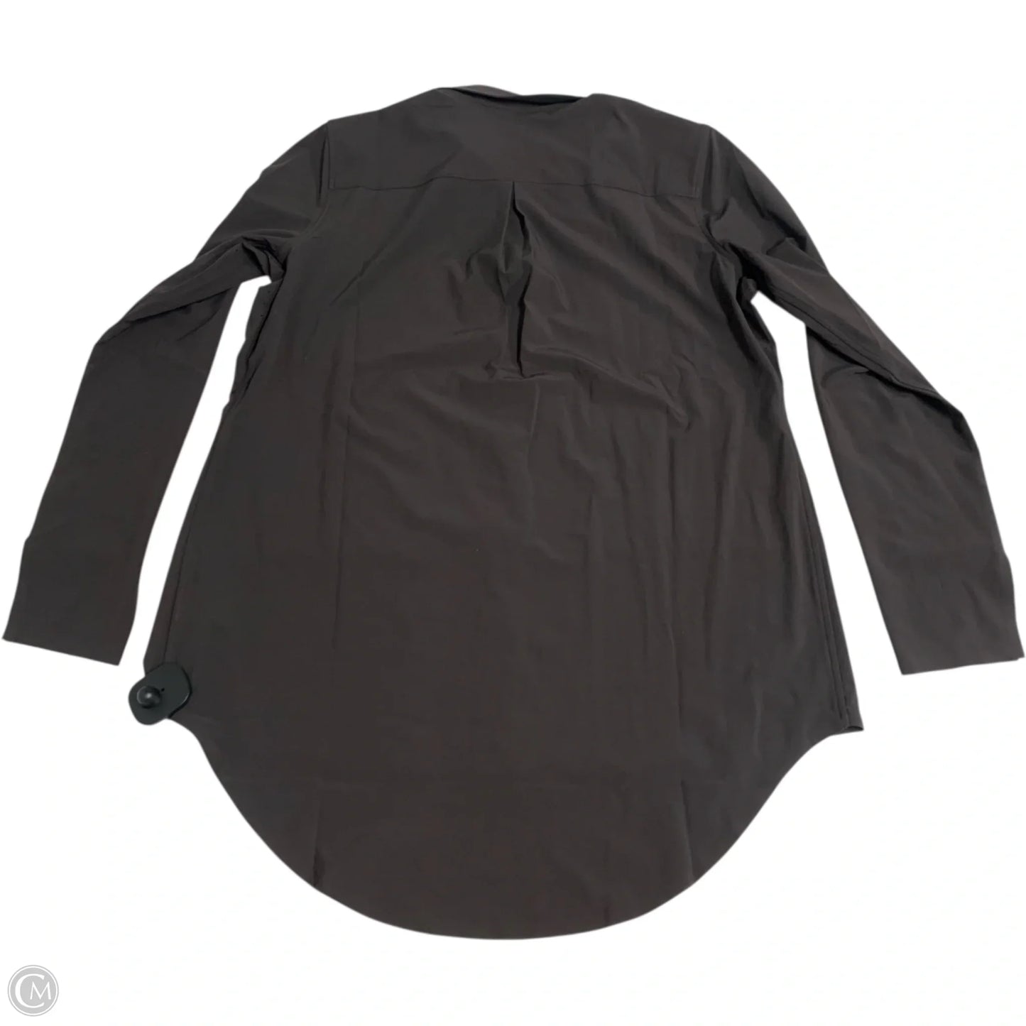 Athletic Top Long Sleeve Collar By Athleta In Brown, Size: S