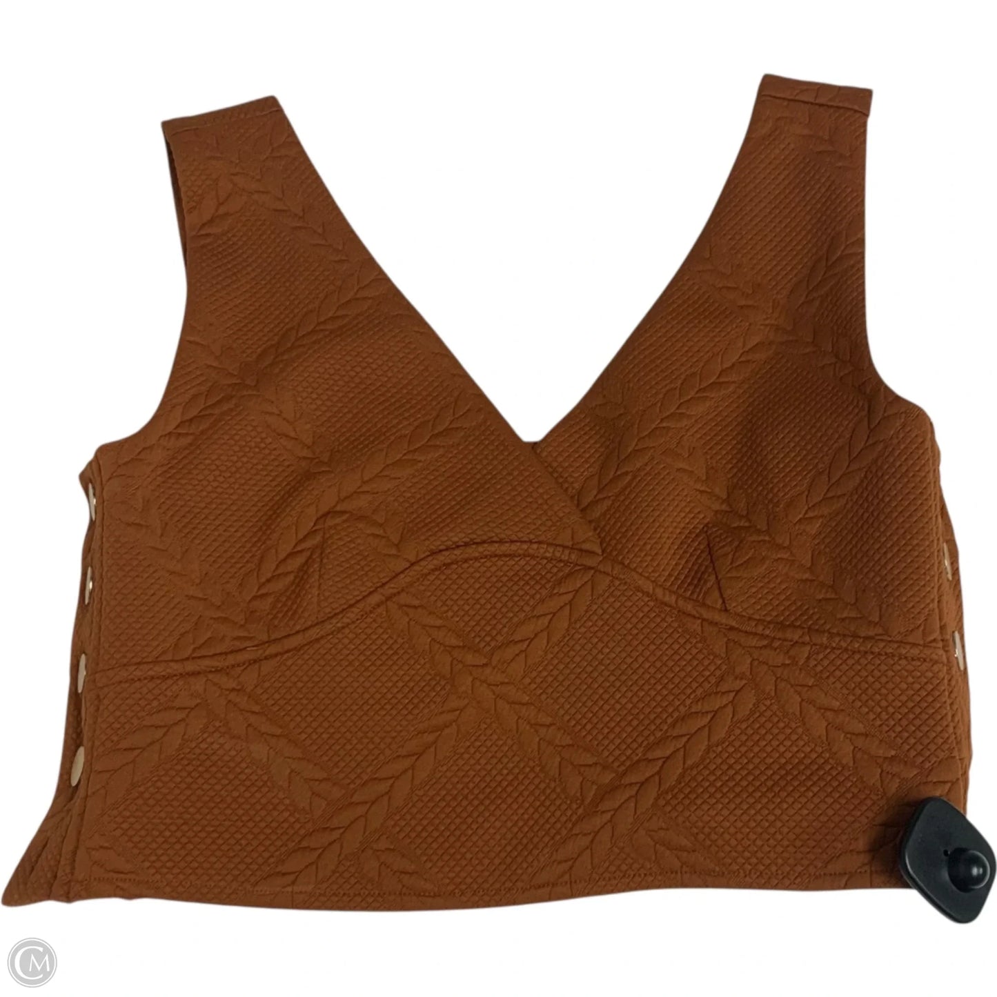 Top Sleeveless By Maeve In Orange, Size: M