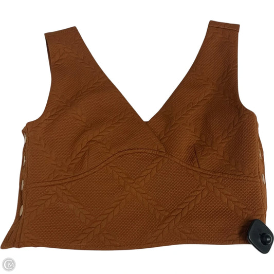 Top Sleeveless By Maeve In Orange, Size: M
