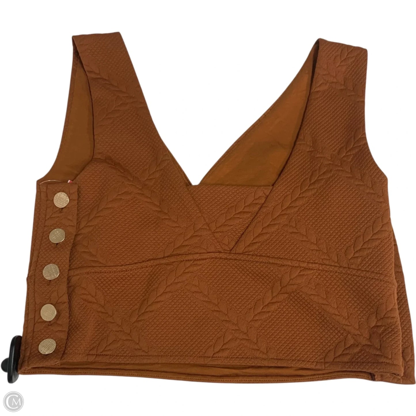 Top Sleeveless By Maeve In Orange, Size: M
