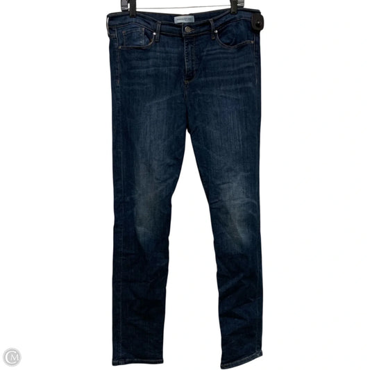 Jeans Straight By Banana Republic In Blue Denim, Size: 14
