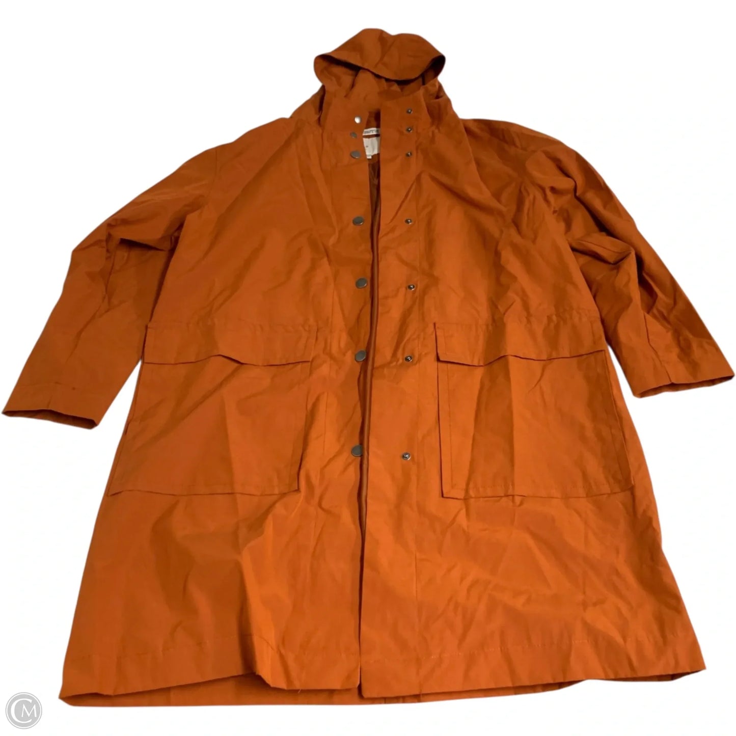 Coat Raincoat By A New Day In Orange, Size: Xl