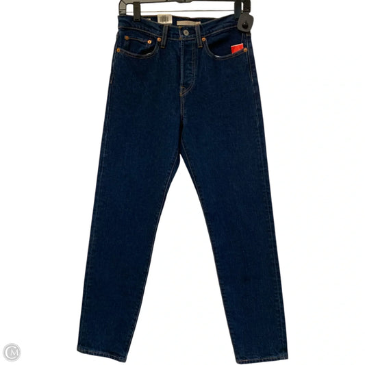 Jeans Straight By Levis In Blue Denim, Size: 6