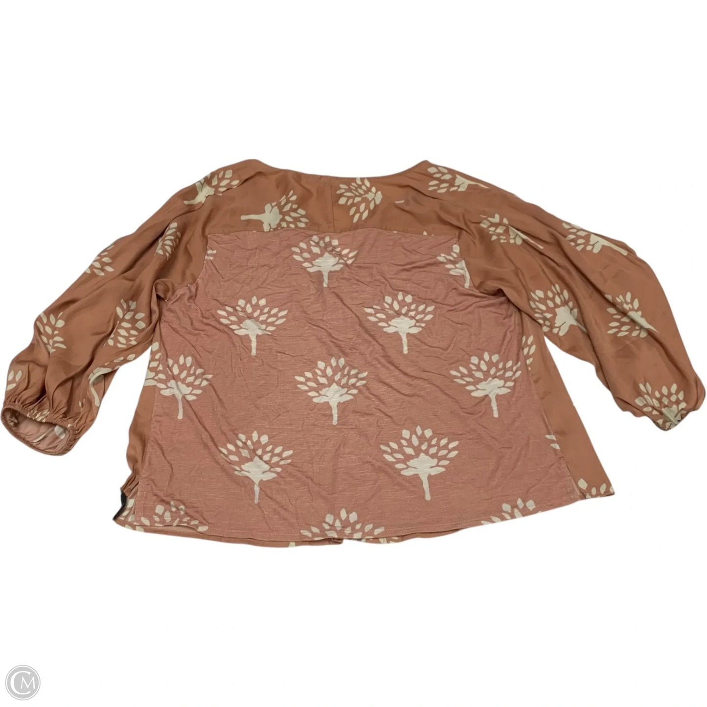 Blouse Long Sleeve By Dolan Left Coast In Orange, Size: S