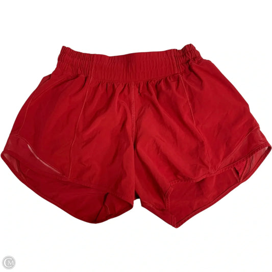 Athletic Shorts By Lululemon In Red, Size: S
