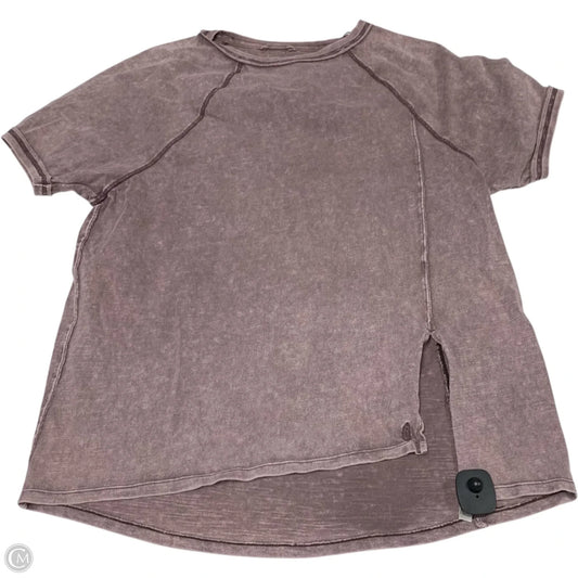 Top Short Sleeve By Free People In Purple, Size: Xs