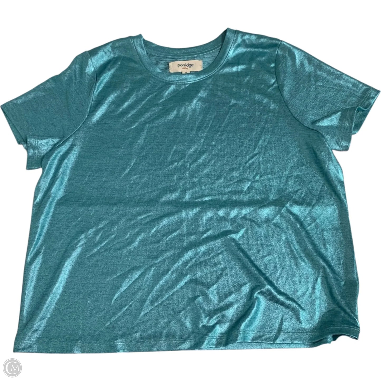 Top Short Sleeve By Porridge In Blue, Size: M