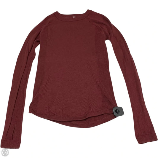 Sweater By Lululemon In Maroon, Size: S