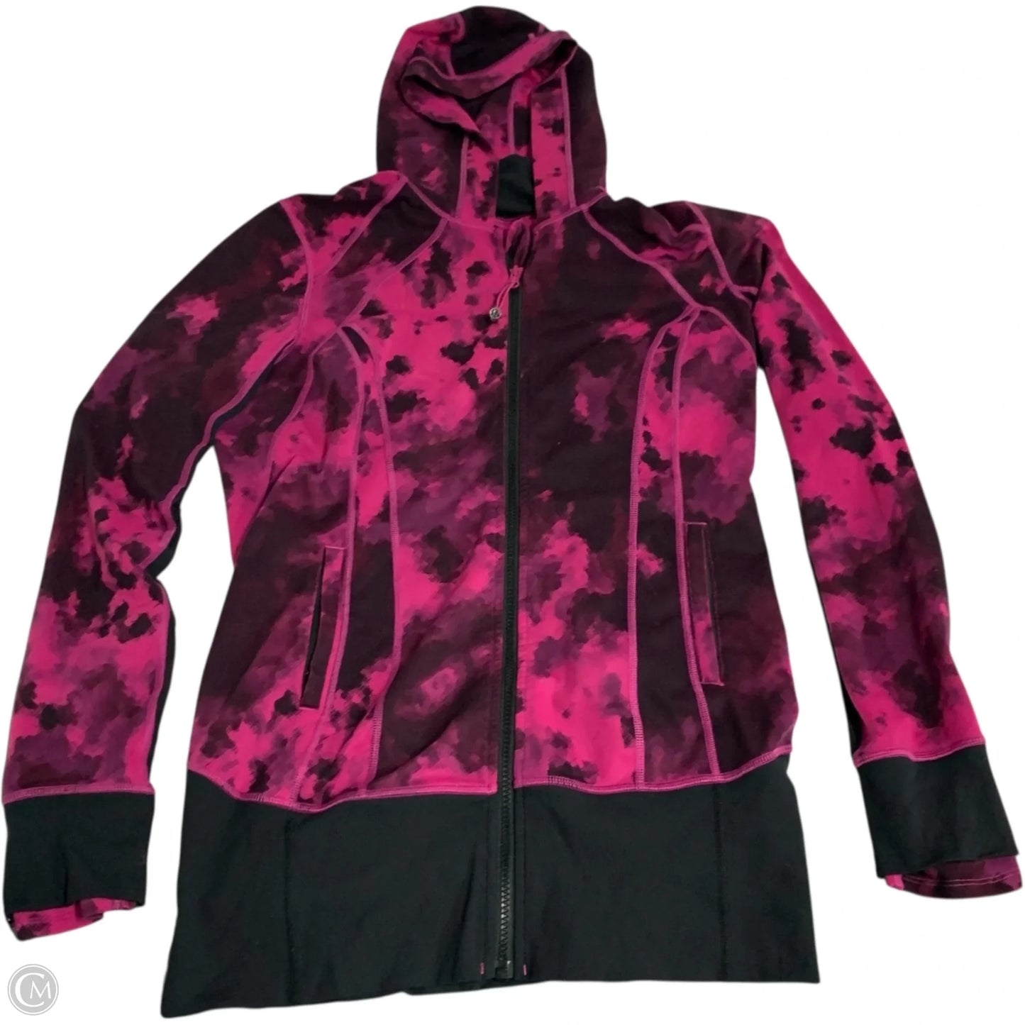 Athletic Jacket By Lululemon In Pink & Purple, Size: M