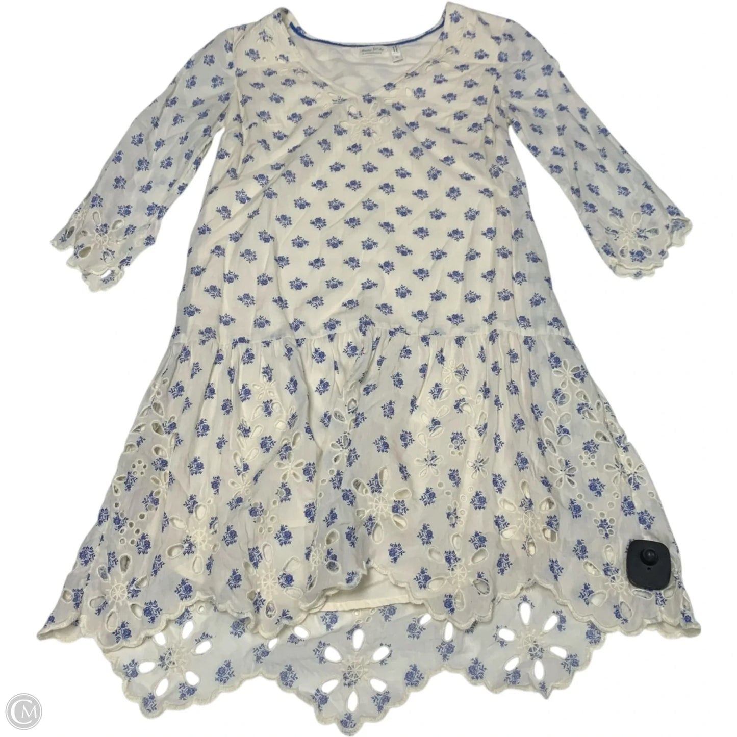 Dress Casual Short By Meadow Rue In Blue & Cream, Size: Xs