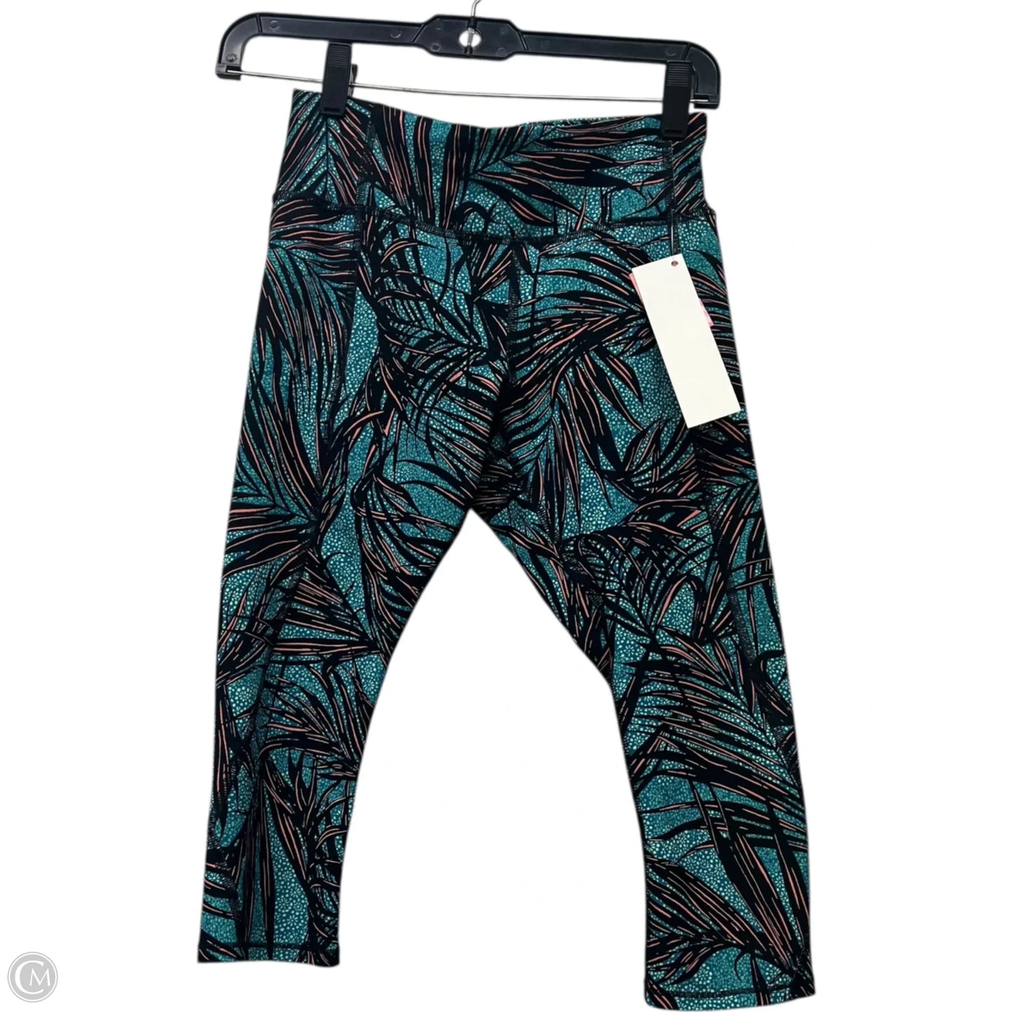 Athletic Leggings Capris By Lululemon In Black & Blue, Size: S