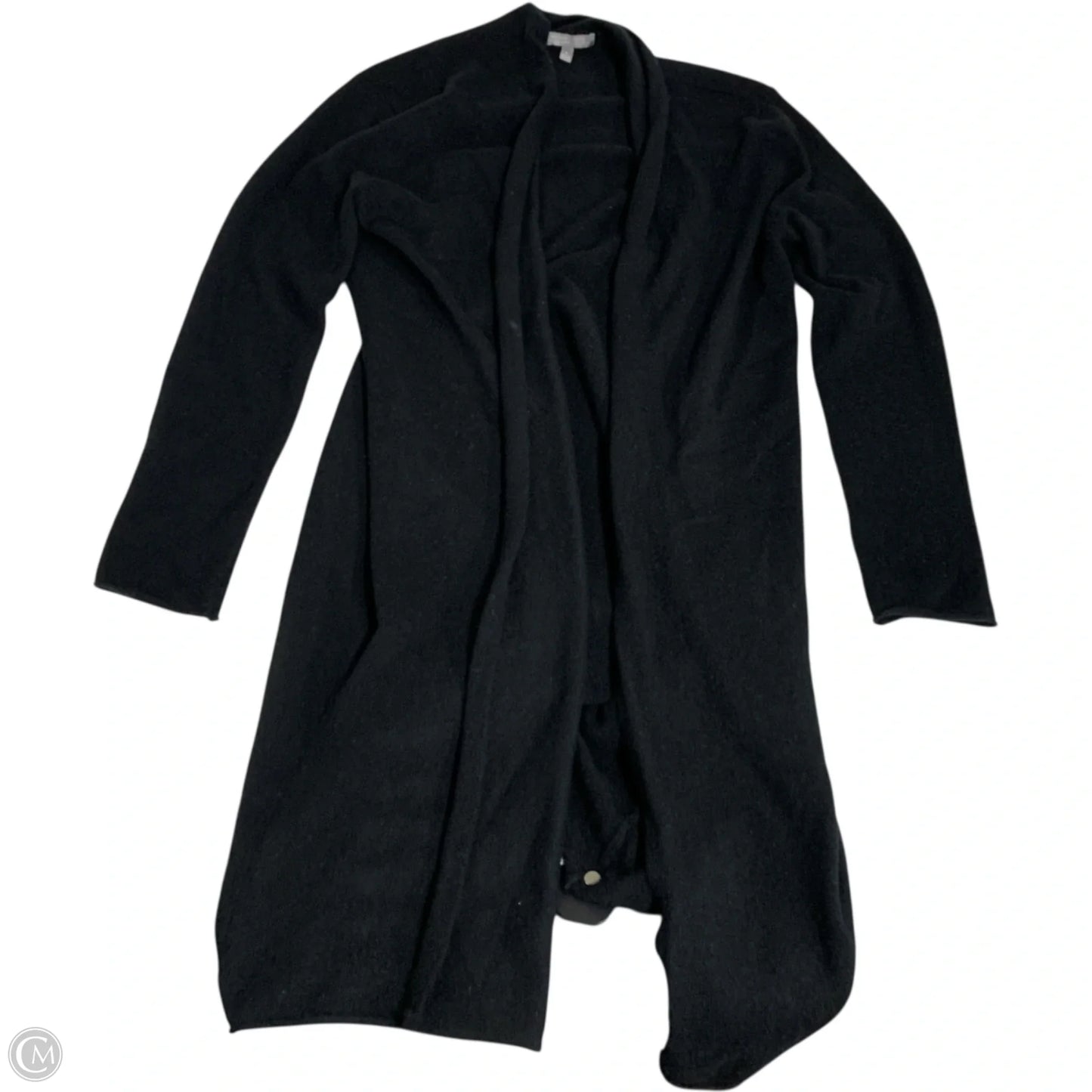 Sweater Cardigan Designer By Neiman Marcus In Black, Size: L