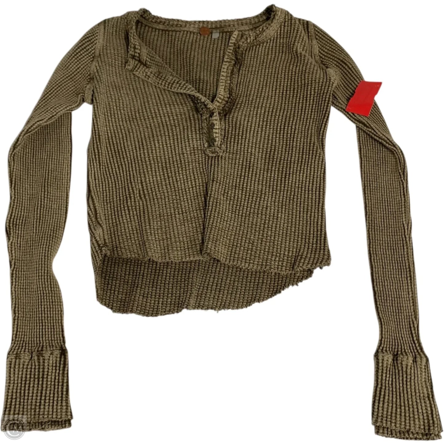 Top Long Sleeve By Free People In Green, Size: S