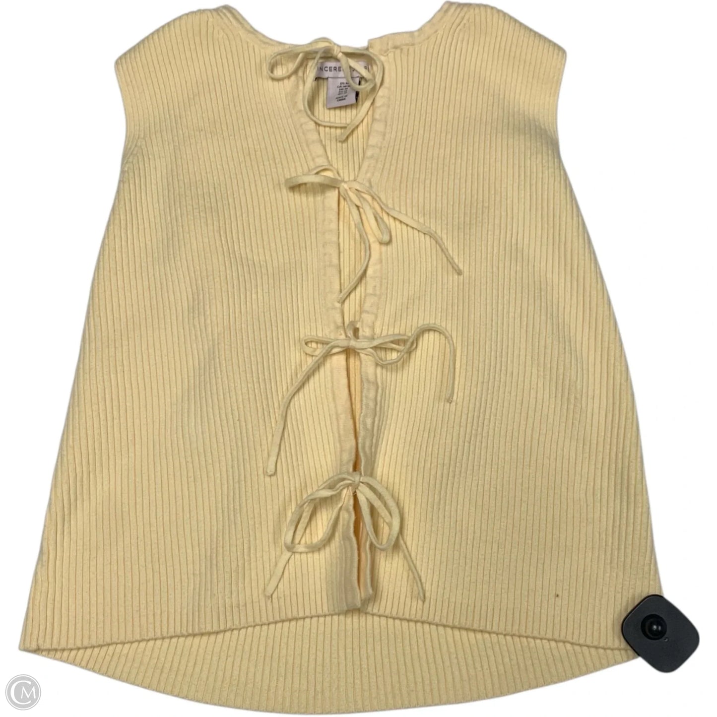 Vest Sweater By Sincerely Jules In Yellow, Size: M