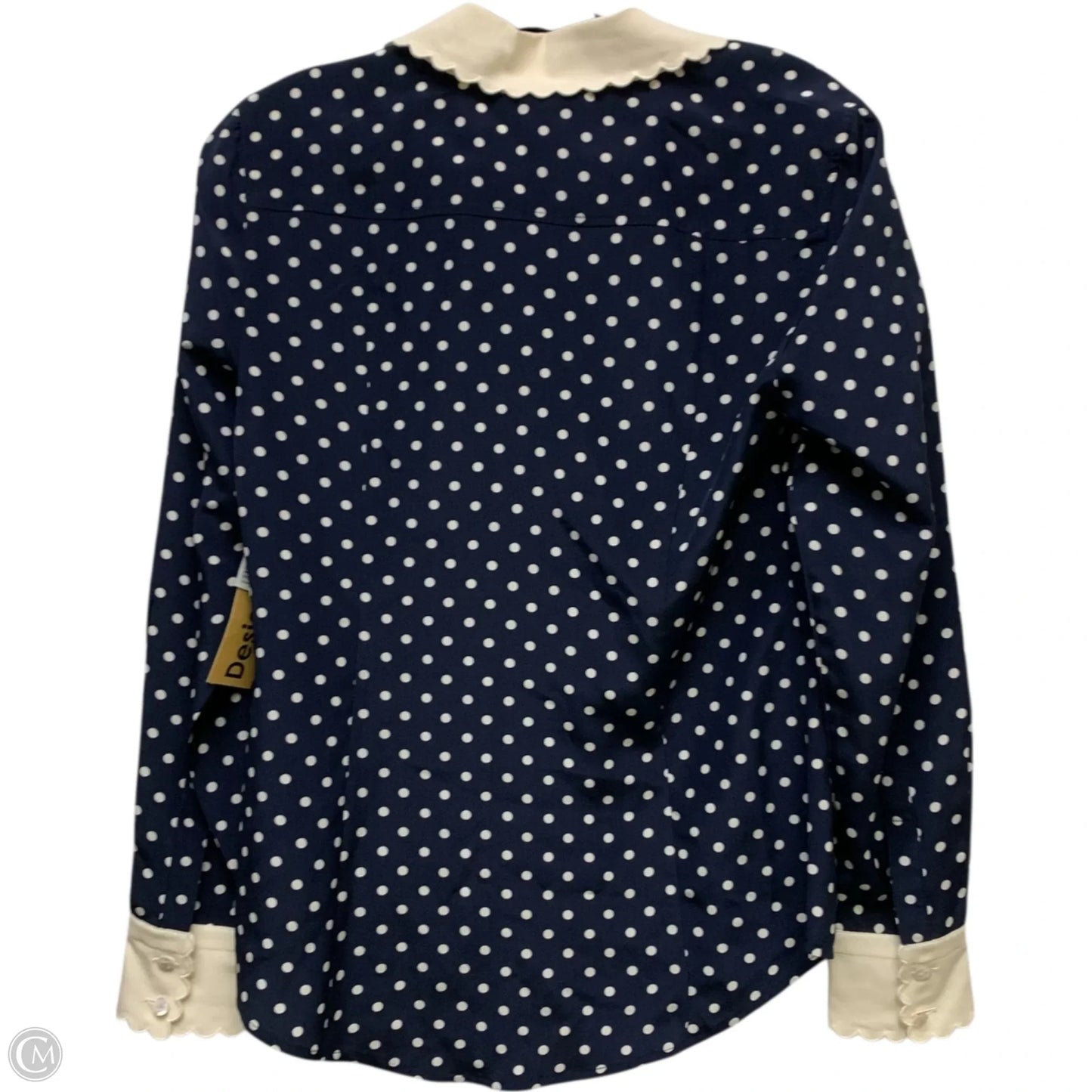 Top Long Sleeve Designer By Tory Burch In Polkadot Pattern, Size: S