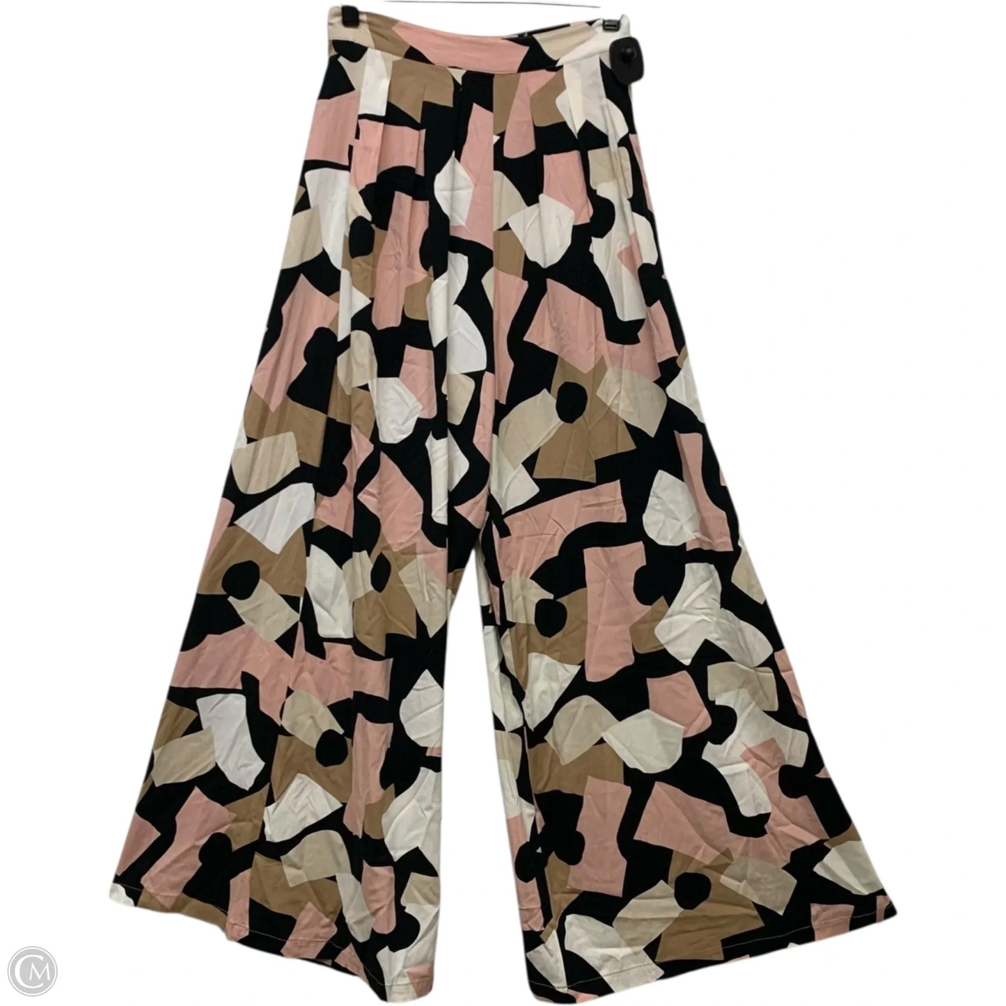 Pants Wide Leg By Corey Lynn Calter In Black & Pink, Size: Xs