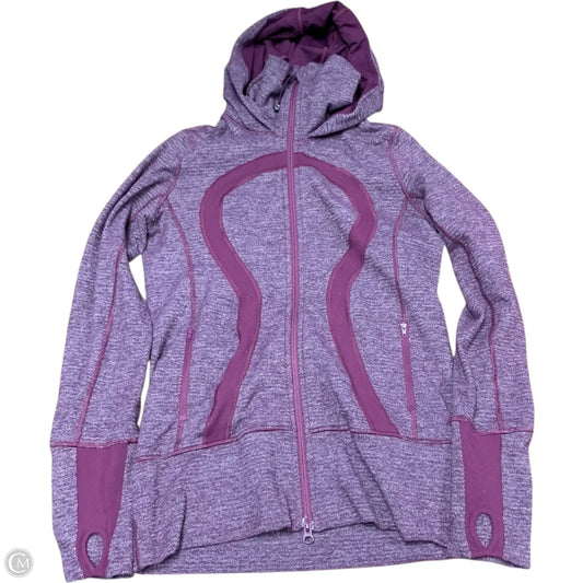 Athletic Jacket By Lululemon In Purple, Size: S