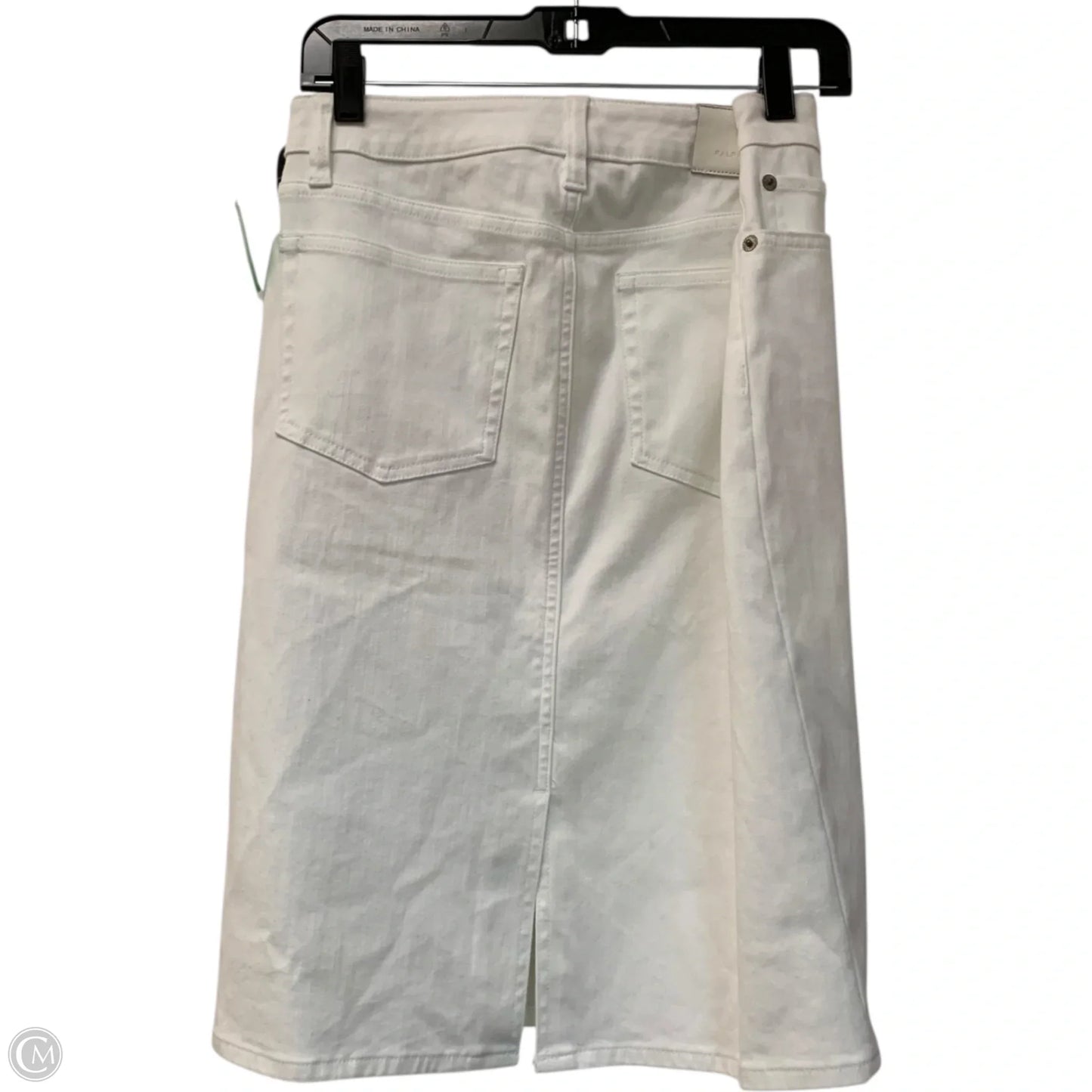 Skirt Midi By Lauren By Ralph Lauren In White Denim, Size: S