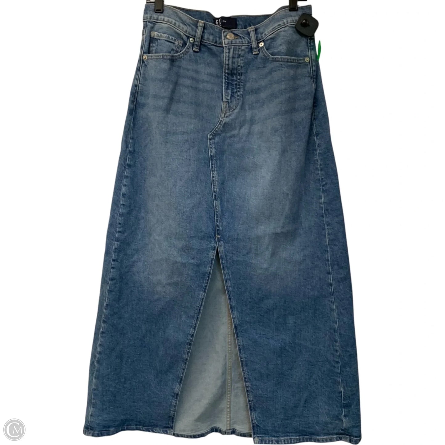 Skirt Maxi By Gap In Blue Denim, Size: S