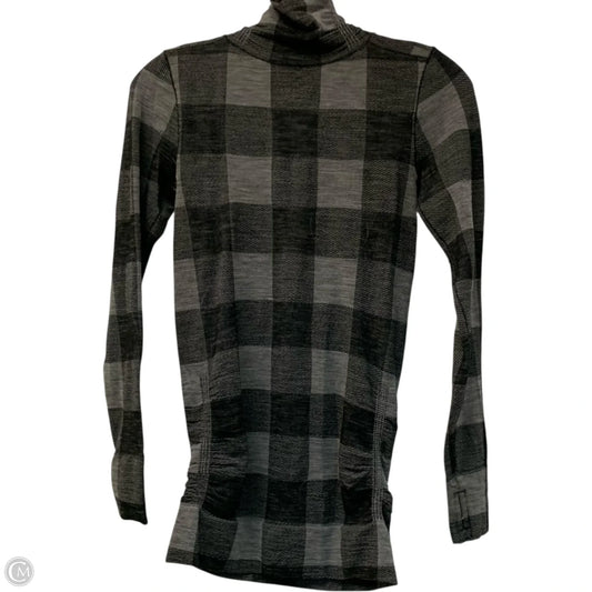 Athletic Top Long Sleeve Collar By Athleta In Grey, Size: Xs