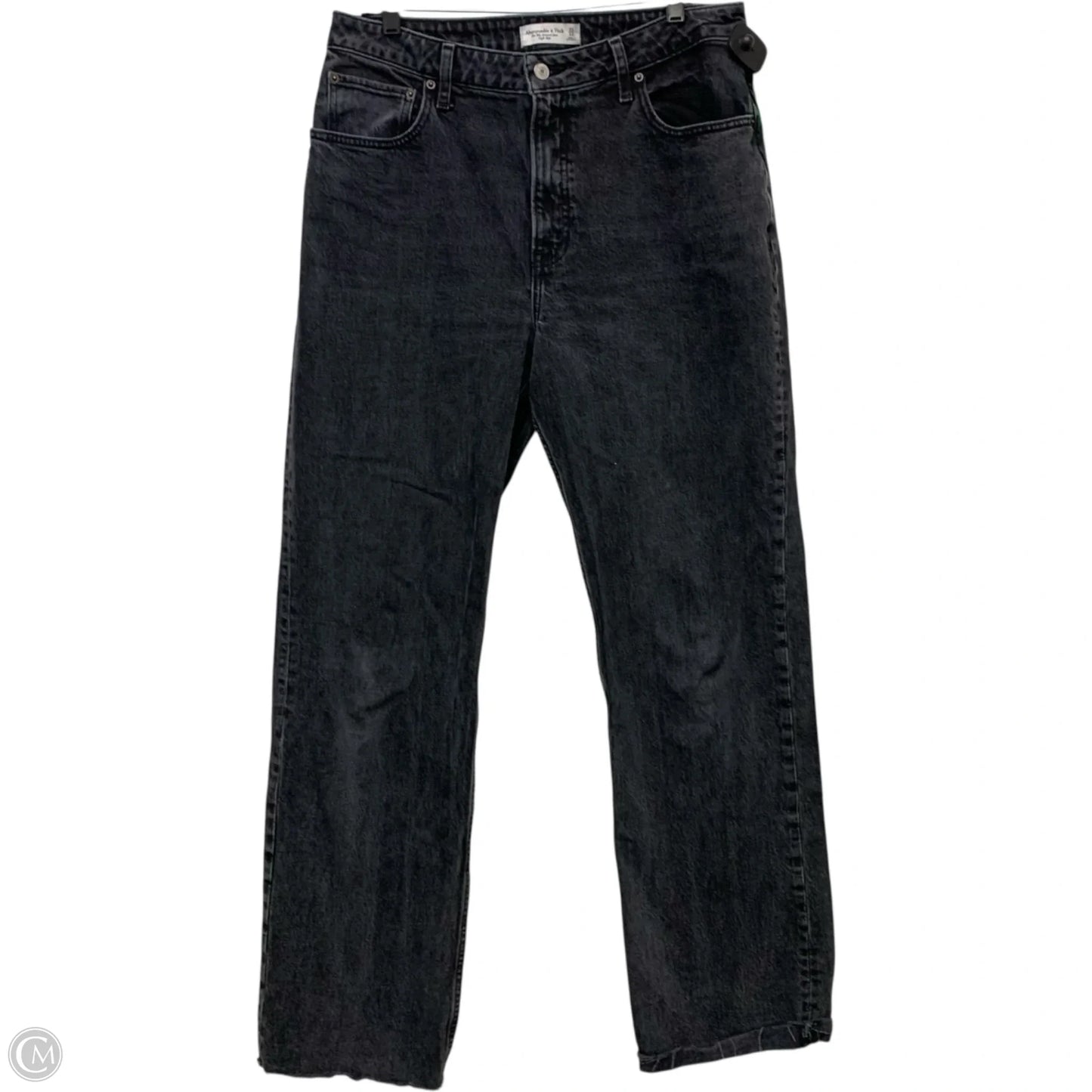 Jeans Boyfriend By Abercrombie And Fitch In Black Denim, Size: 12l
