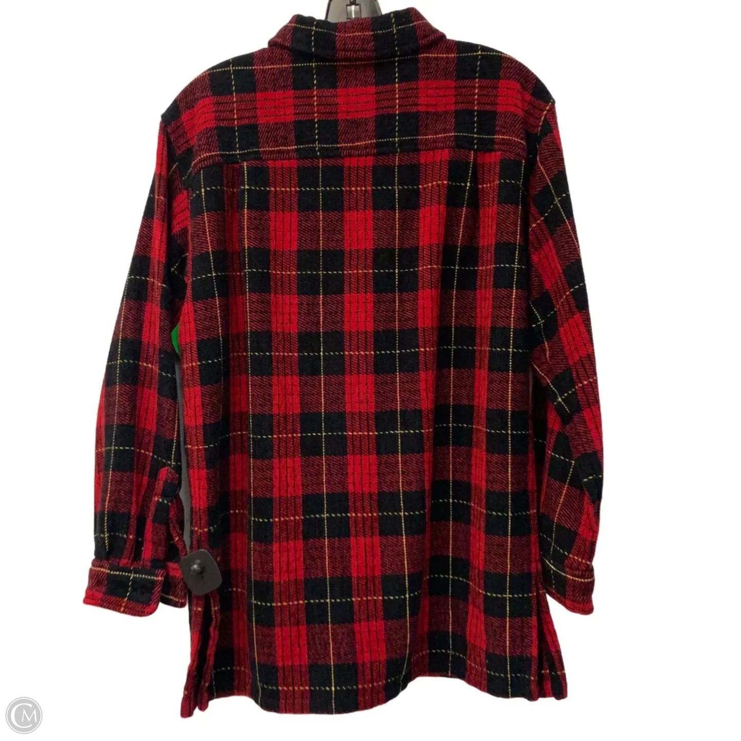 Jacket Shirt By Rafaella In Plaid Pattern, Size: S