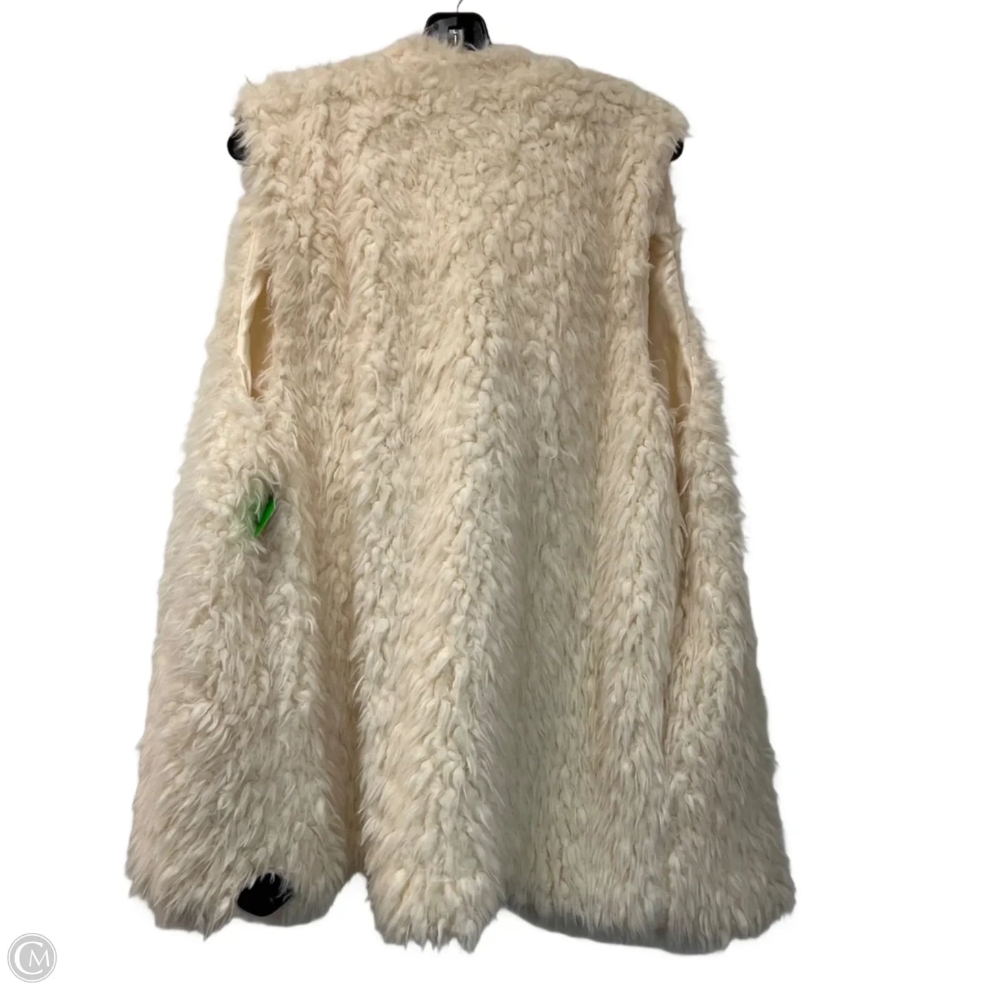 Vest Faux Fur & Sherpa By Jennifer Lauren In Cream, Size: 3x