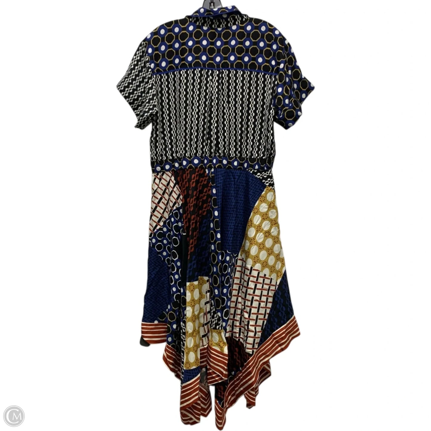 Dress Casual Maxi By Maeve In Black & Blue, Size: L