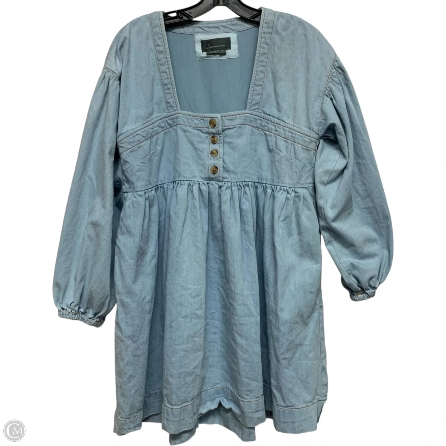 Dress Casual Short By Anthropologie In Blue Denim, Size: S