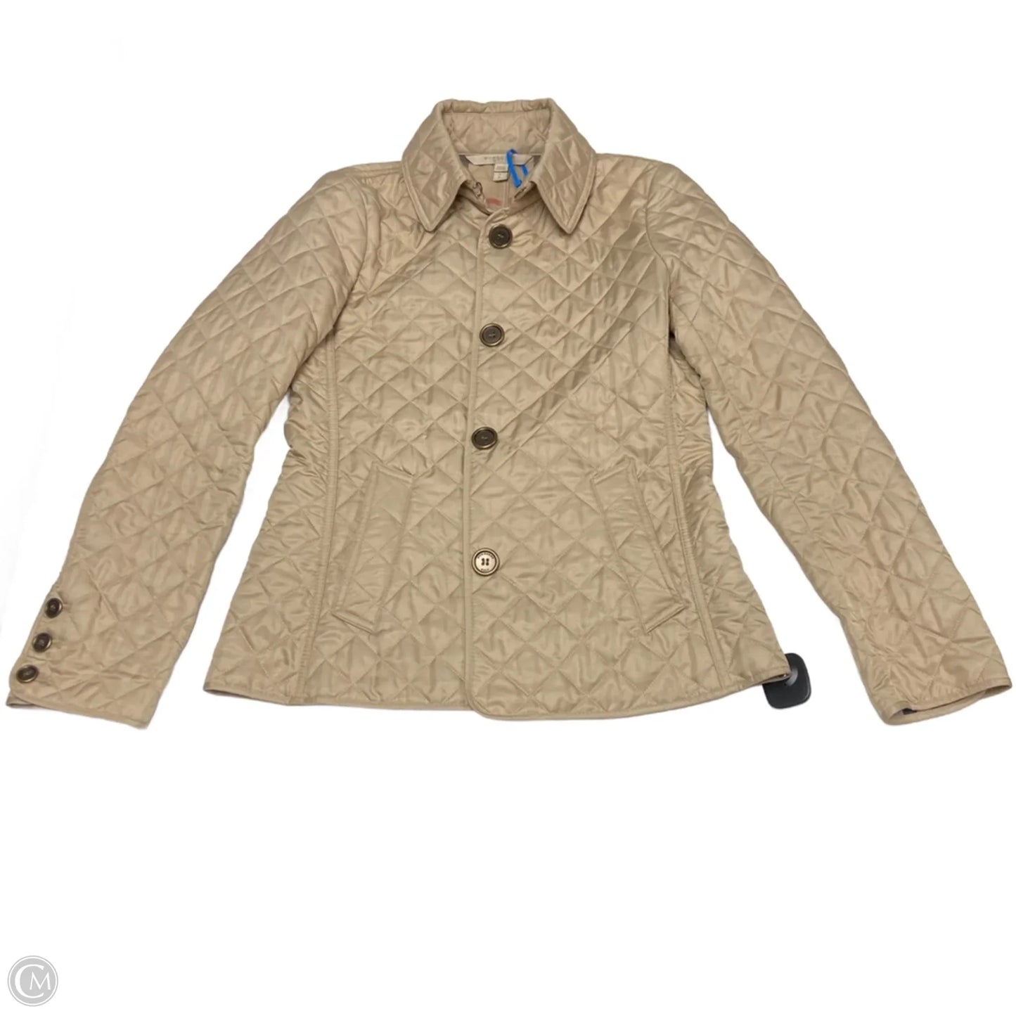 Jacket Luxury Designer By Burberry In Tan, Size: S